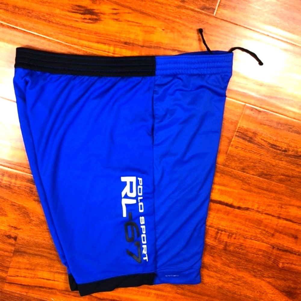 Polo Sport Ralph Lauren 67 Blue Black Drawstring Shorts